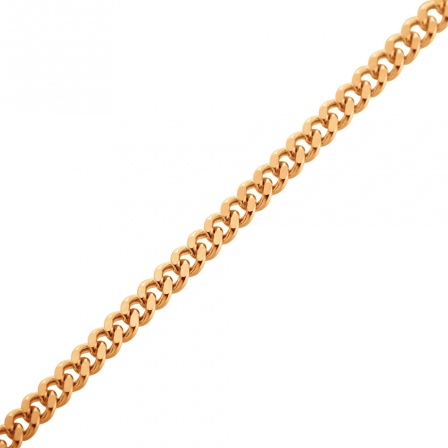 Цепочка плетения "Панцирное" из красного золота (арт. 2420139)