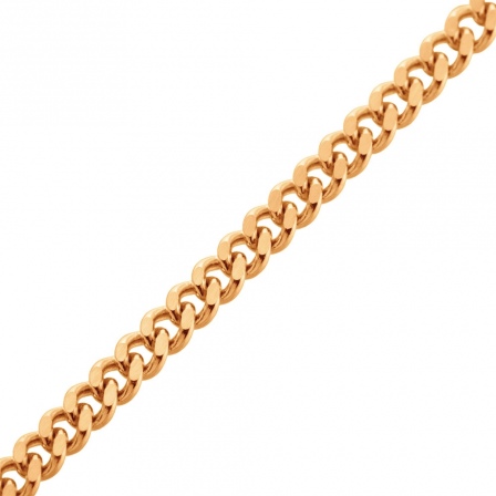 Цепочка плетения "Панцирное" из красного золота (арт. 2420141)
