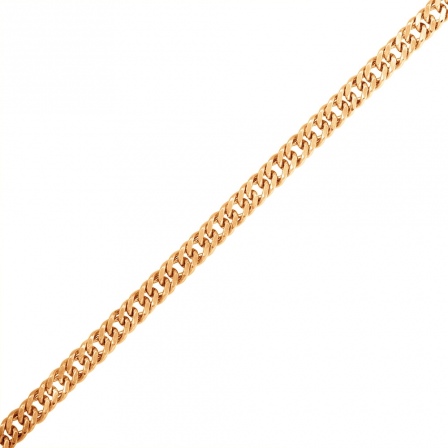 Цепочка плетения "Панцирное" из красного золота (арт. 2420164)