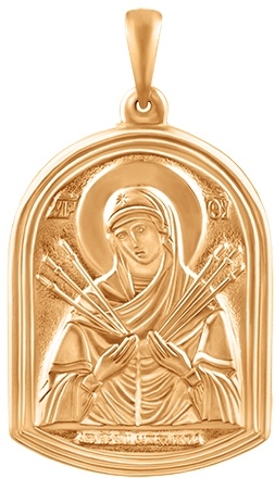 Подвеска-иконка из красного золота (арт. 2420333)
