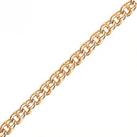 Браслет плетения "Бисмарк" из красного золота (арт. 2420342)