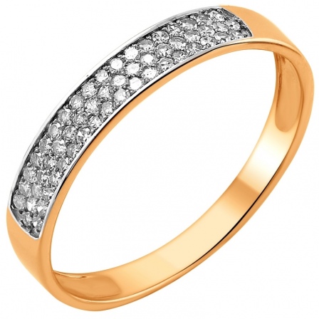 Кольцо с 55 бриллиантами из красного золота (арт. 2420686)