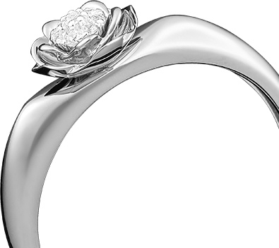 Кольцо с 8 бриллиантами из белого золота (арт. 2440621)