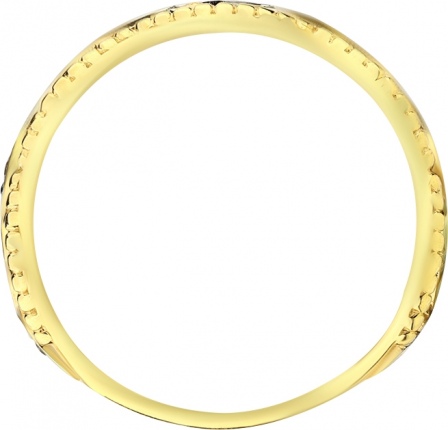 Кольцо с 11 фианитами из жёлтого золота (арт. 2462583)