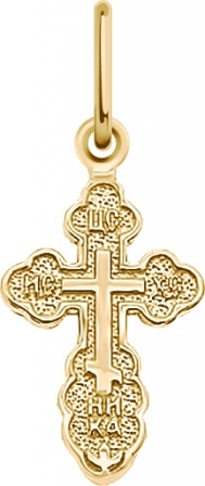 Крестик из красного золота (арт. 2471461)