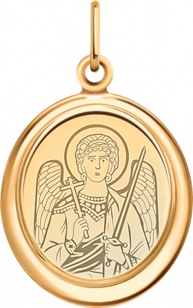 Подвеска-иконка из красного золота (арт. 2471539)