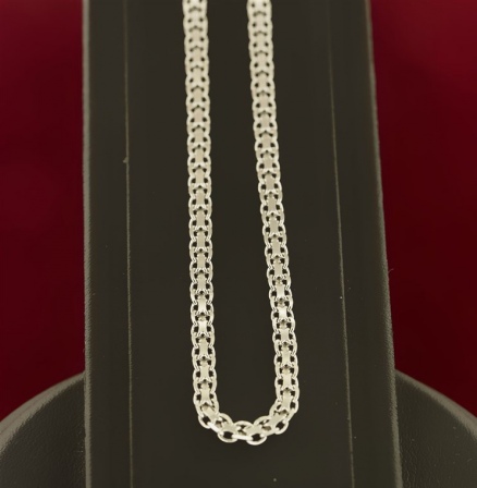 Цепочка плетения "Двойное якорное" из серебра (арт. 2550068)