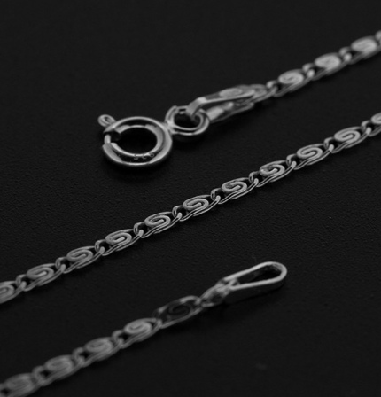 Цепочка плетения "Улитка" из серебра (арт. 2550158)