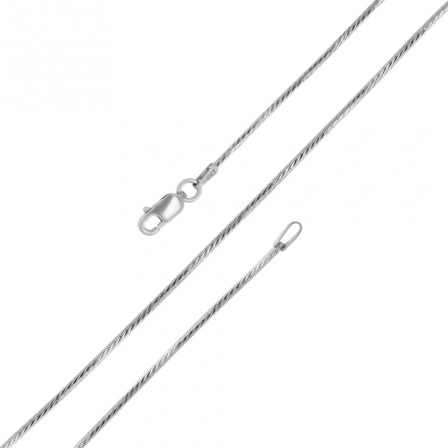 Цепочка плетения "Шнурок" из серебра (арт. 2550200)