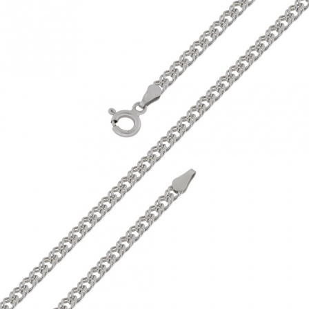 Цепочка плетения "Двойной ромб" из серебра (арт. 2550331)