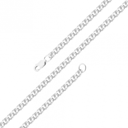 Цепочка плетения "Бисмарк" из серебра (арт. 2550367)