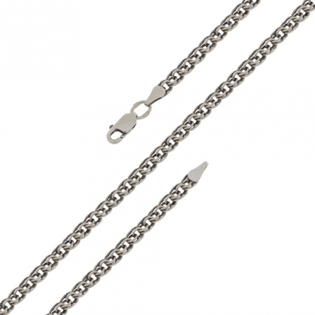 Цепочка плетения "Бисмарк" из серебра (арт. 2550372)