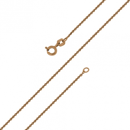 Цепочка плетения "Якорное" из серебра с позолотой (арт. 2550530)