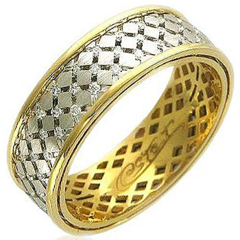 Кольцо с 78 бриллиантами из комбинированного золота 750 пробы (арт. 301184)