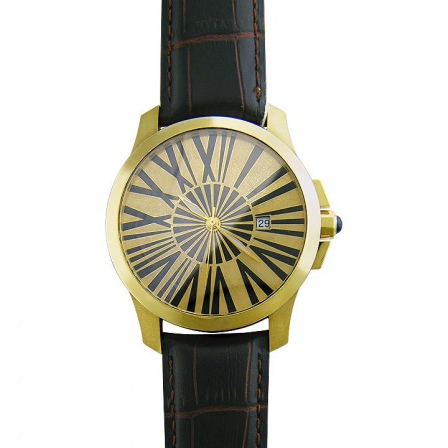 Часы с сапфиром из желтого золота (арт. 316684)