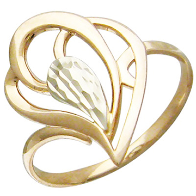Кольцо из комбинированного золота (арт. 329298)
