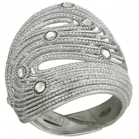 Кольцо с кристаллом swarovski из серебра (арт. 333319)