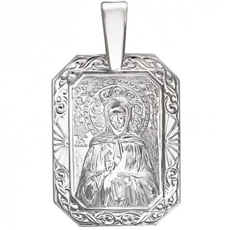 Подвеска-иконка "Святая Матрона Московская" из серебра (арт. 334758)
