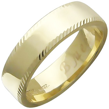 Обручальное кольцо из желтого золота (арт. 341201)