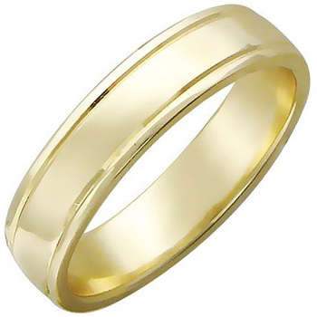 Обручальное кольцо из желтого золота (арт. 341210)
