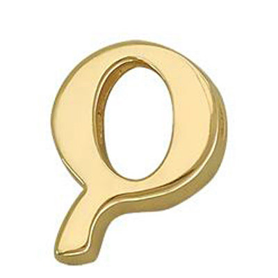 Подвеска буква "Q" из желтого золота (арт. 341454)