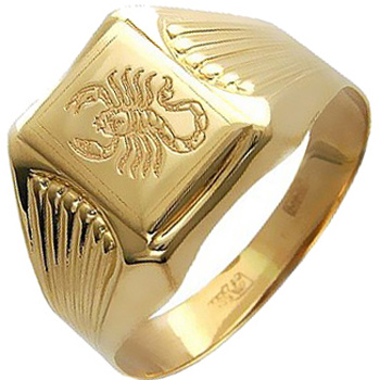 Кольцо Скорпион из красного золота (арт. 344492)