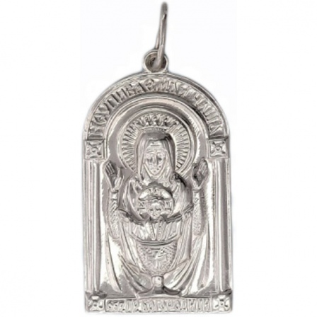 Подвеска-иконка "Богородица Неупиваемая Чаша" из серебра (арт. 347724)