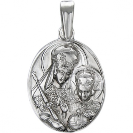 Подвеска-иконка "Богородица Казанская" из серебра (арт. 347747)