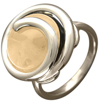 Кольцо с кварцем из серебра (арт. 348790)