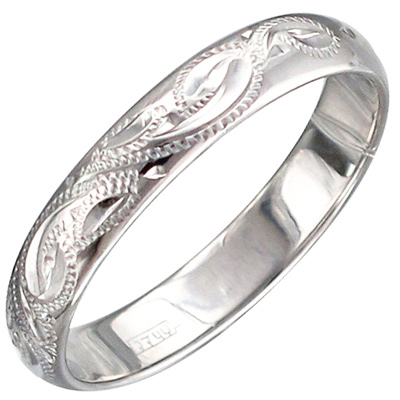 Обручальное кольцо из серебра (арт. 351339)