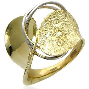 Кольцо из комбинированного золота  (арт. 351417)