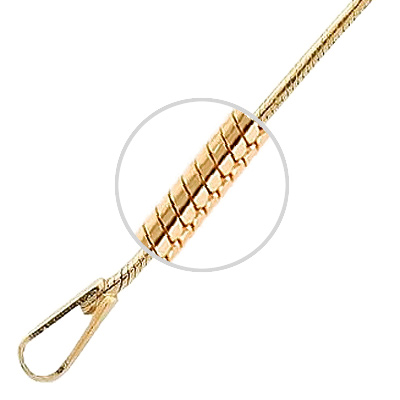 Цепочка плетения "Шнурок" из жёлтого золота 750 пробы (арт. 356880)