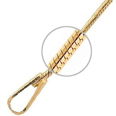 Цепочка плетения "Шнурок" из жёлтого золота 750 пробы (арт. 356881)