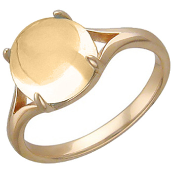 Кольцо с кварцем из красного золота (арт. 367202)