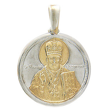 Подвеска-иконка "Святой Николай Угодник Чудотворец" (арт. 374067)