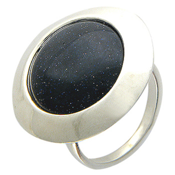 Кольцо с улекситом из серебра (арт. 377927)