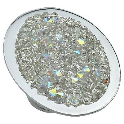 Кольцо с кристаллом swarovski из серебра (арт. 381472)