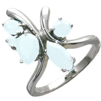 Кольцо с топазом из серебра (арт. 381779)