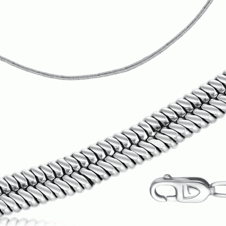 Цепочка плетения "Шнурок" из серебра (арт. 384891)