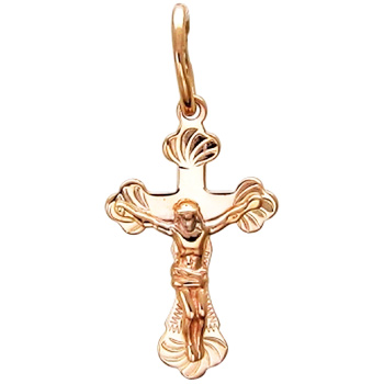 Крестик из красного золота (арт. 391994)