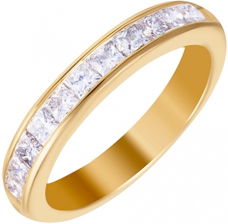 Кольцо с 11 бриллиантами из жёлтого золота (арт. 707667)