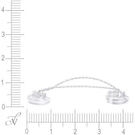 Кольцо с фианитами из серебра (арт. 708279)