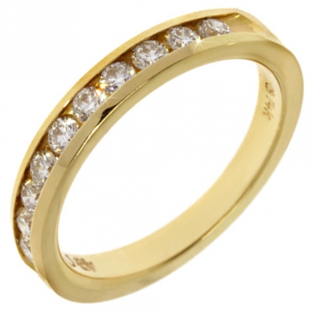 Кольцо с бриллиантами из желтого золота (арт. 731522)
