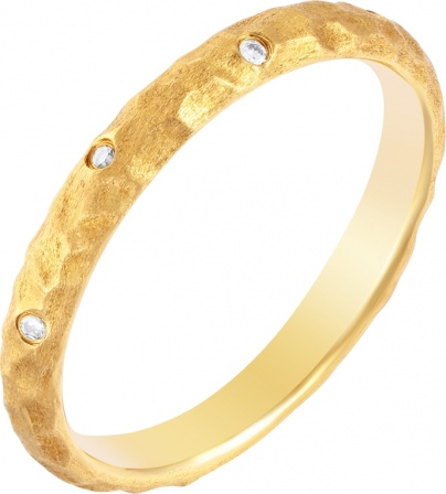 Кольцо с бриллиантами из желтого золота (арт. 732270)