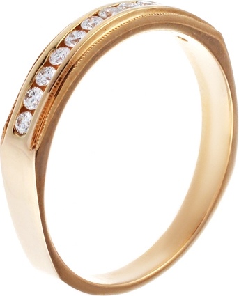 Кольцо с бриллиантами из желтого золота (арт. 732956)