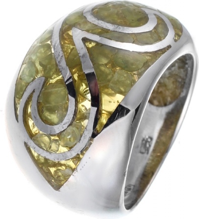 Кольцо с кварцем из серебра (арт. 733795)