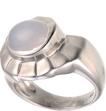 Кольцо с халцедоном из серебра (арт. 735289)