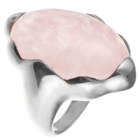 Кольцо с кварцем из серебра (арт. 738691)