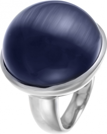 Кольцо с ювелирным стеклом из серебра (арт. 740411)