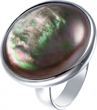 Кольцо с перламутром из серебра (арт. 758328)